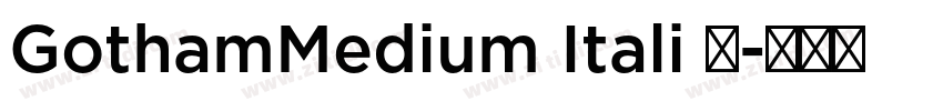 GothamMedium Itali 已字体转换 GothamMedium Itali 已字体转换